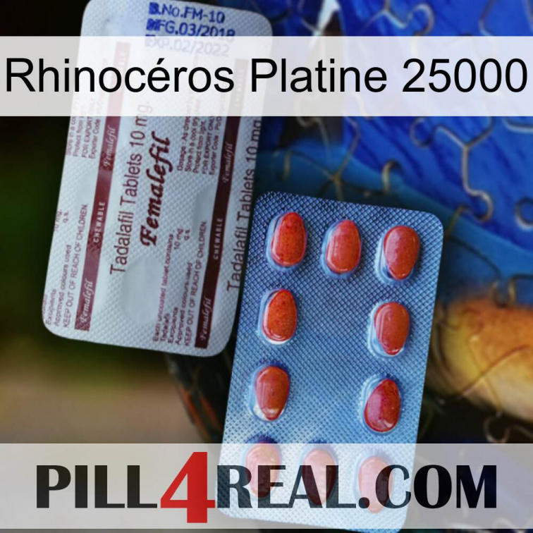 Rhinocéros Platine 25000 36